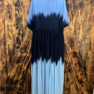 Elegant Shades of Blue Ombre Dress